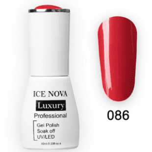 Гель-Лак ICE NOVA Luxury 086 Crimson, 10 мл.