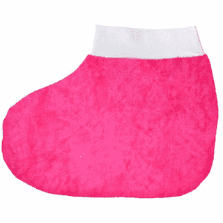 Махровые носки для парафинотерапии, цвет: розовый