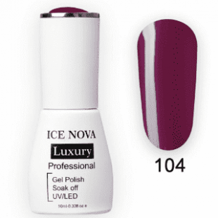 Гель-Лак ICE NOVA Luxury 104 Violet Star, 10 мл.