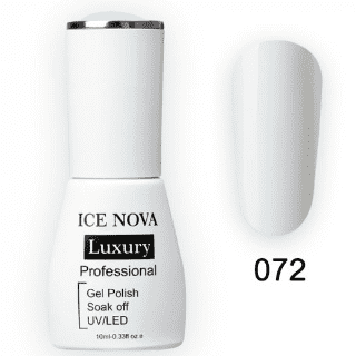 Гель-Лак ICE NOVA Luxury 072 Perfect White, 10 мл.