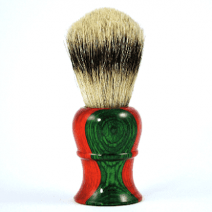 Кисточка для бритья SB-11255 (Orange/Green wood)
