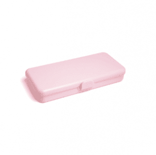Пластиковый контейнер для хранения прямоугольный (розовый)