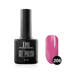 Цветной гель-лак "TNL" №206 - кораллово-розовый (10 мл.)