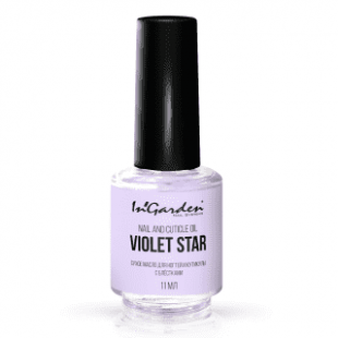 Сухое масло для ногтей и кутикулы с блёстками Nail and cuticle oil Violet star 11мл