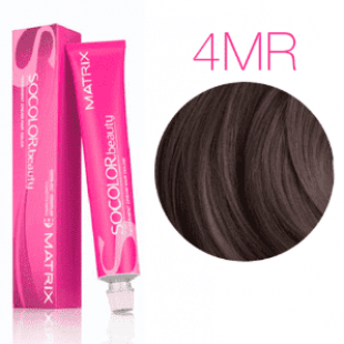 Matrix SoColor Beauty 4MR (Шатен мокка красный) - Крем-краска для волос
