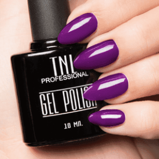 Цветной гель-лак "TNL" №137 - фиолетово-баклажановый (10 мл.)